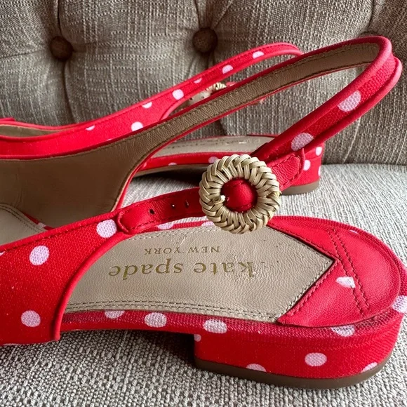 Kate Spade
Women's Veronica Slip-On Pointed-Toe Slingback Flats polka Dots - Picture 4 of 7